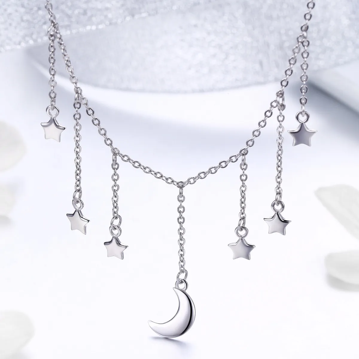 Pandora Style Silver Starry Sky Necklace - SCN301