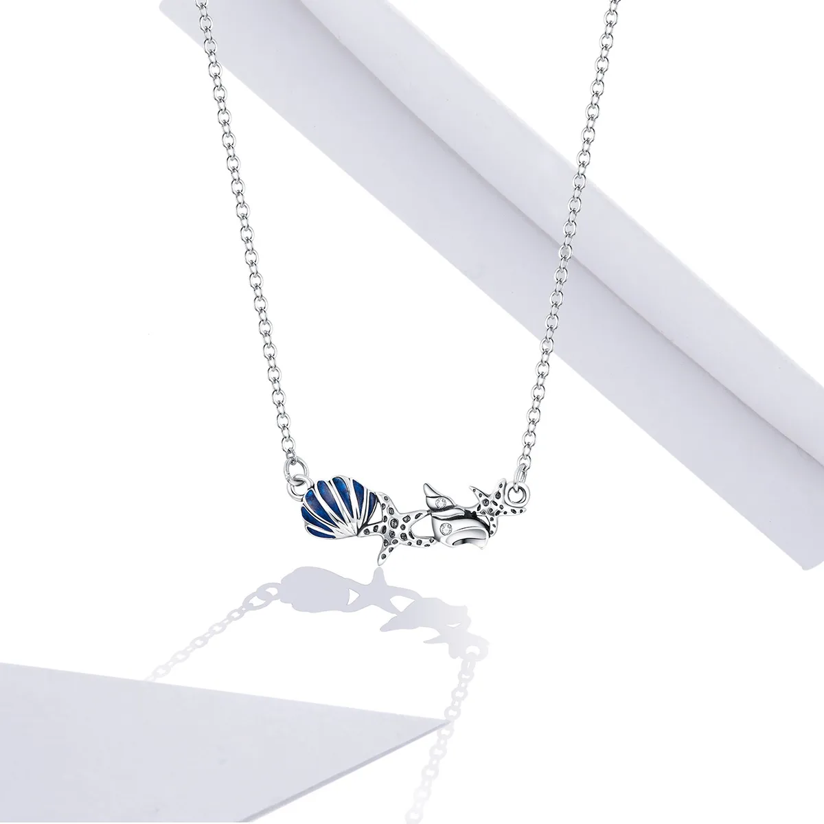 Pandora Style Silver Summer Ocean Necklace - SCN407
