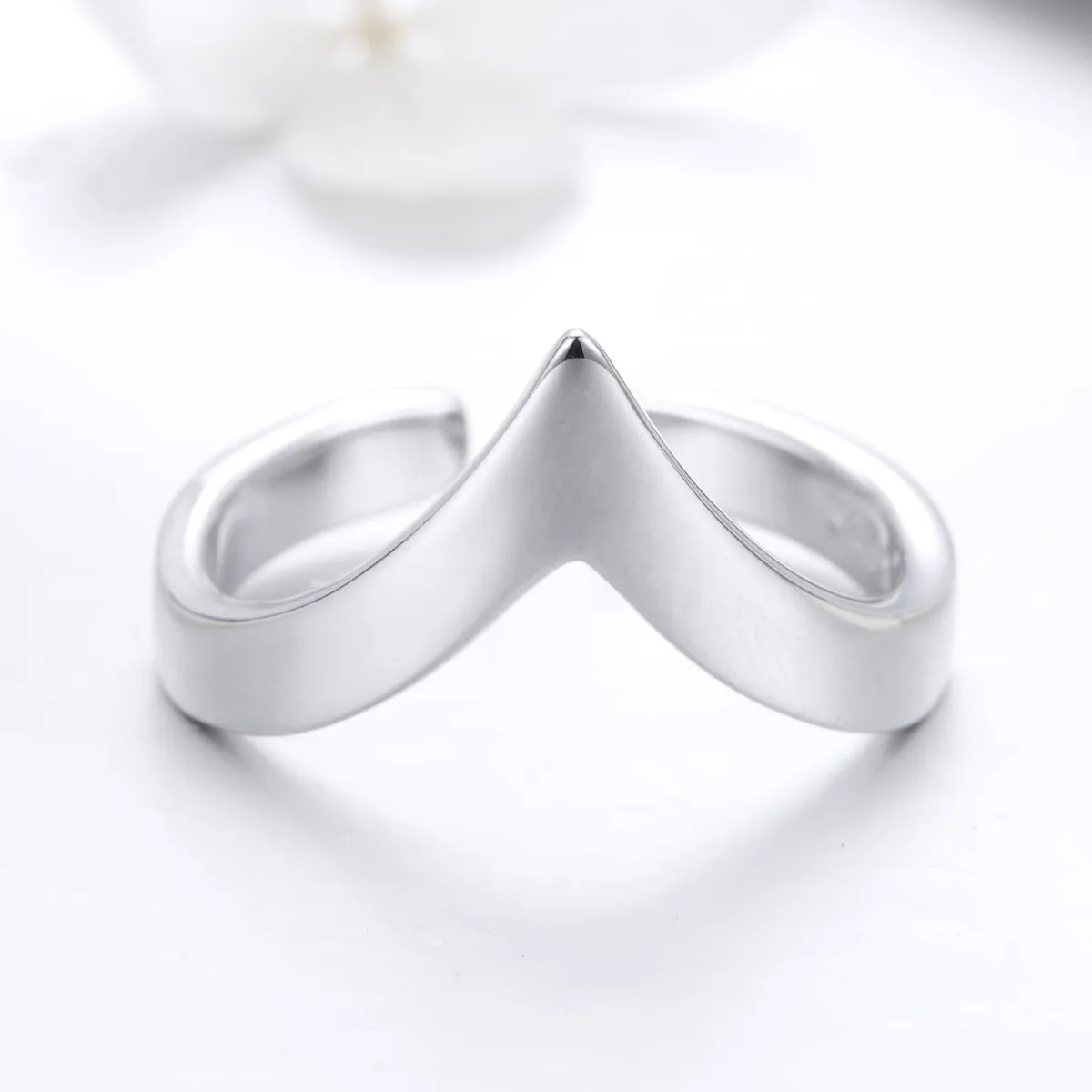 Pandora Style Silver Wishbone Ring - SCR470