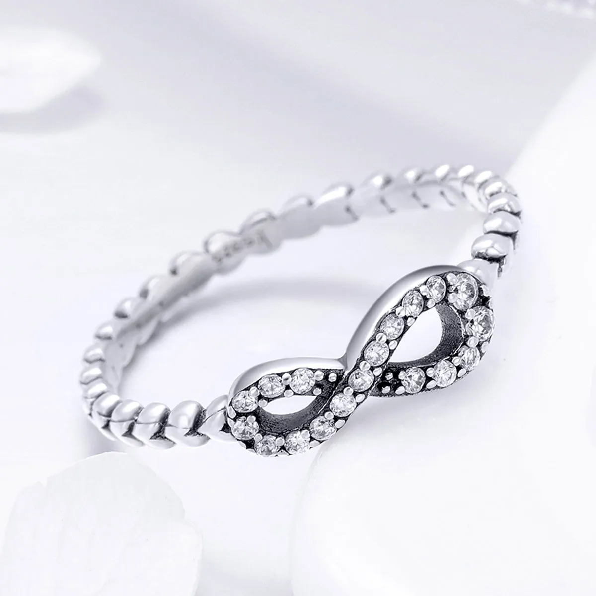Pandora Style Silver Eternal Heart Ring - SCR414