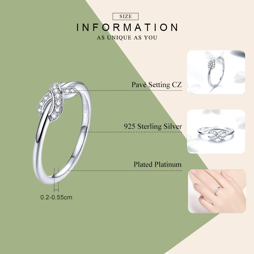 Pandora Style Silver Infinite Love Ring - SCR494