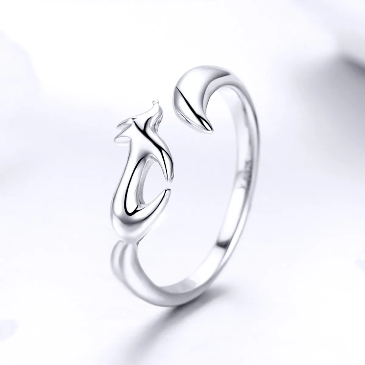 Pandora Style Silver Little Fox Ring - SCR478