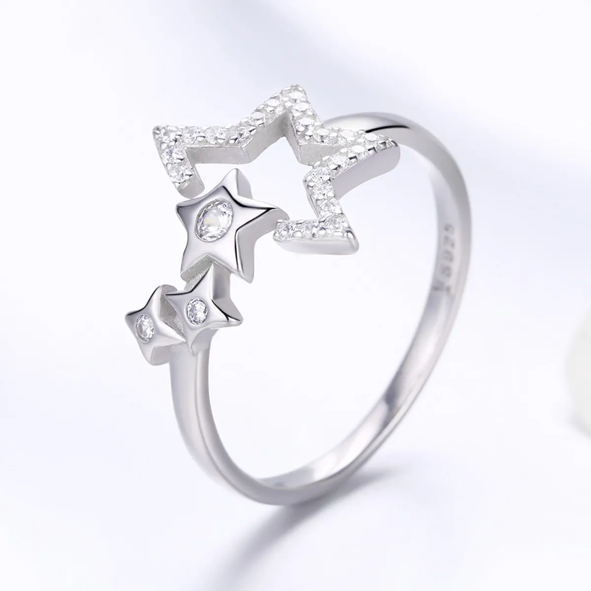 Pandora Style Silver Star's Waitting Ring - SCR452